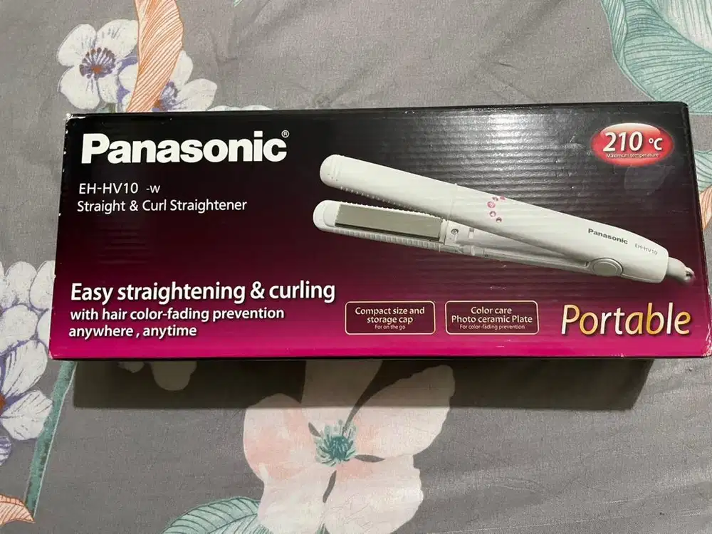 Catokan Panasonic EH-HV10 w Straight & Curl Straightener