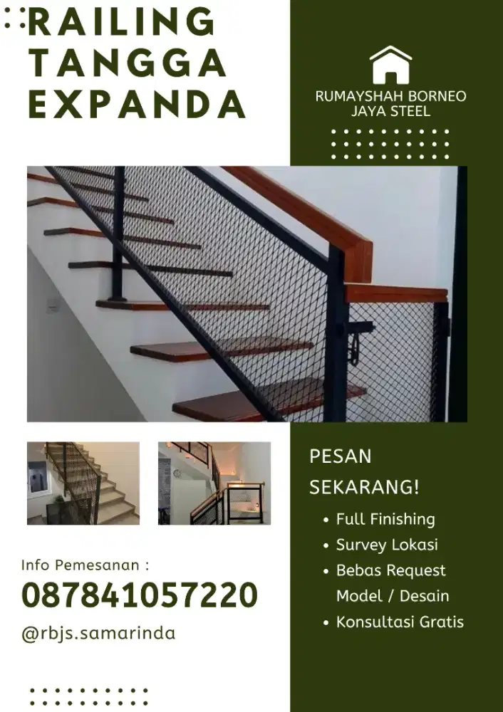 JASA RAILING TANGGA EXPANDA BESI CUSTOM SAMARINDA