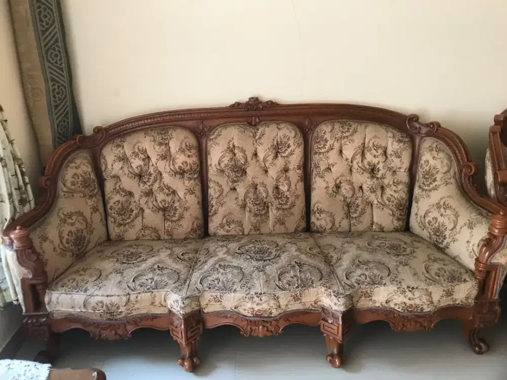 Sofa kayu jati asli