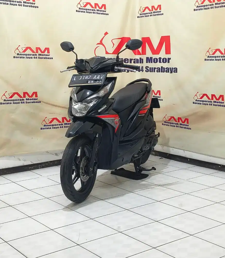 Am Barata Honda Beat ECO Tahun 2017 warna Hitam