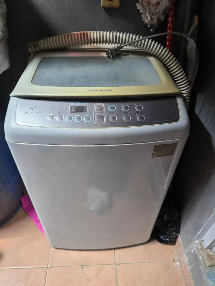 Mesin Cuci Samsung 7 kg top loading (1 tabung otomatis) diamond drum