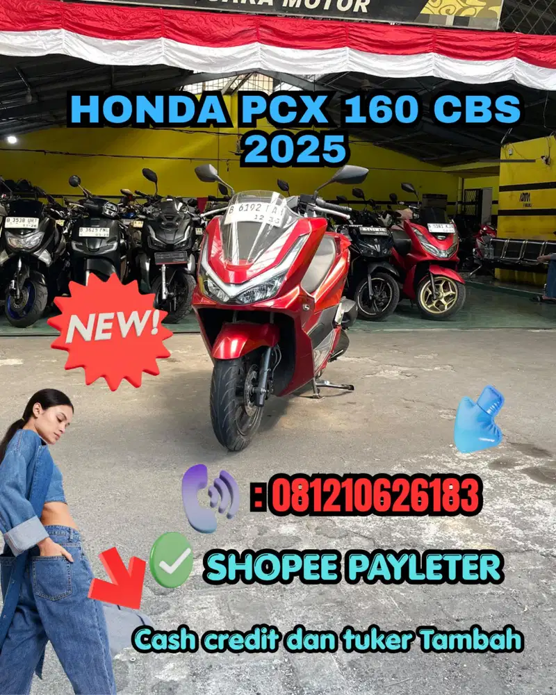 HONDA PCX 160 CBS 2025 SIAP PAKAI