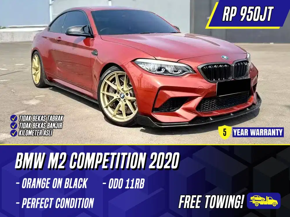 BMW M2 Competition 2020 NIK 2019 Orange on Black Oranye Oren M2C M 2 C