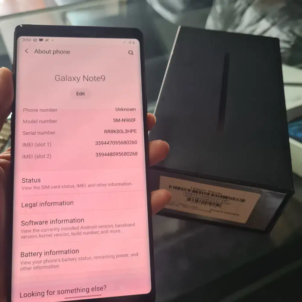 Samsung Galaxy Note 9 6/128GB SEIN Fullset – S Pen Lengkap