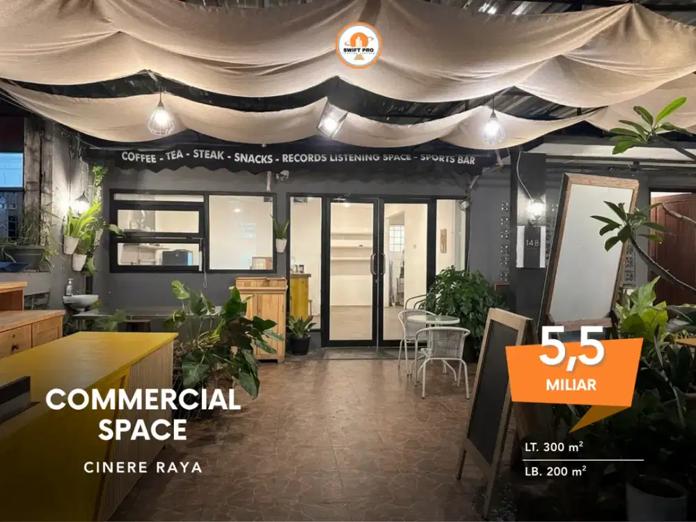 Jual Commercial Space SHM Ruang Komersil Cinere Raya