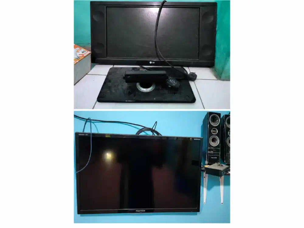 Jual barang bekas tv LG 18 inc dan Polytron 32 inc