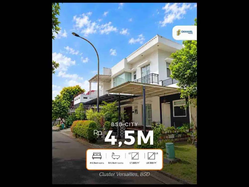 Jual Rumah Cluster SHM Dekat Akses Tol dan Stasiun BSD Versailles, An