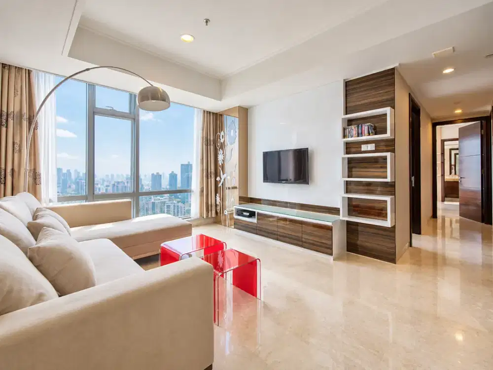 Apartemen Ciputra World 1 136m² 2+1BR Full Furnished View City High Floor Strategis Kuningan Jaksel