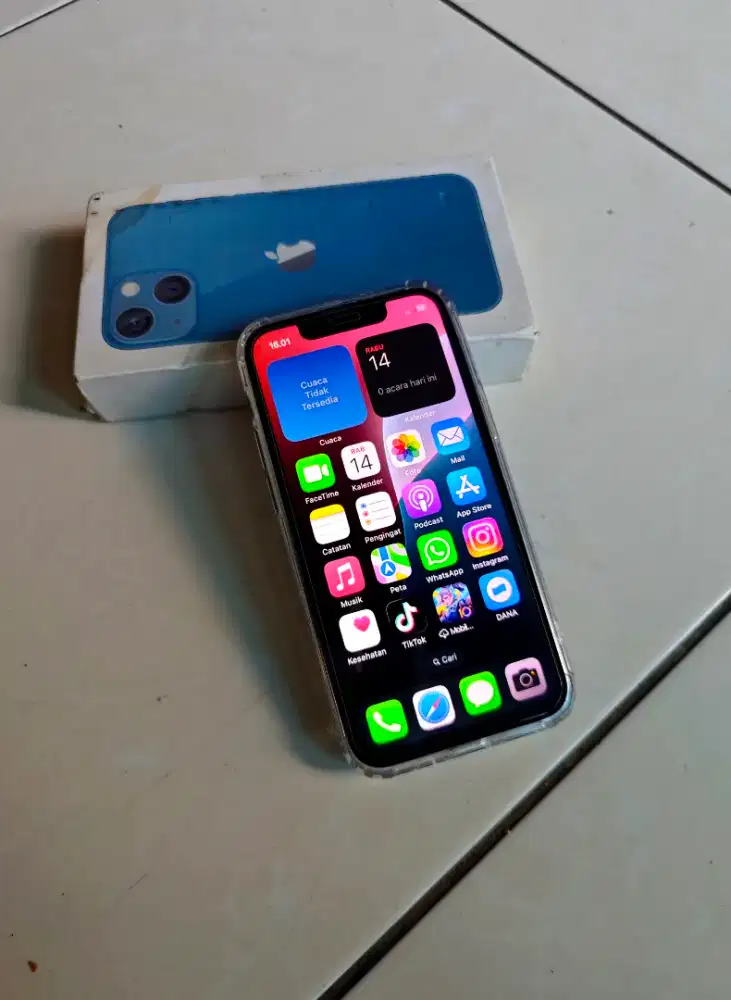 Iphone 13 mini 128gb fulset minus jual cepat