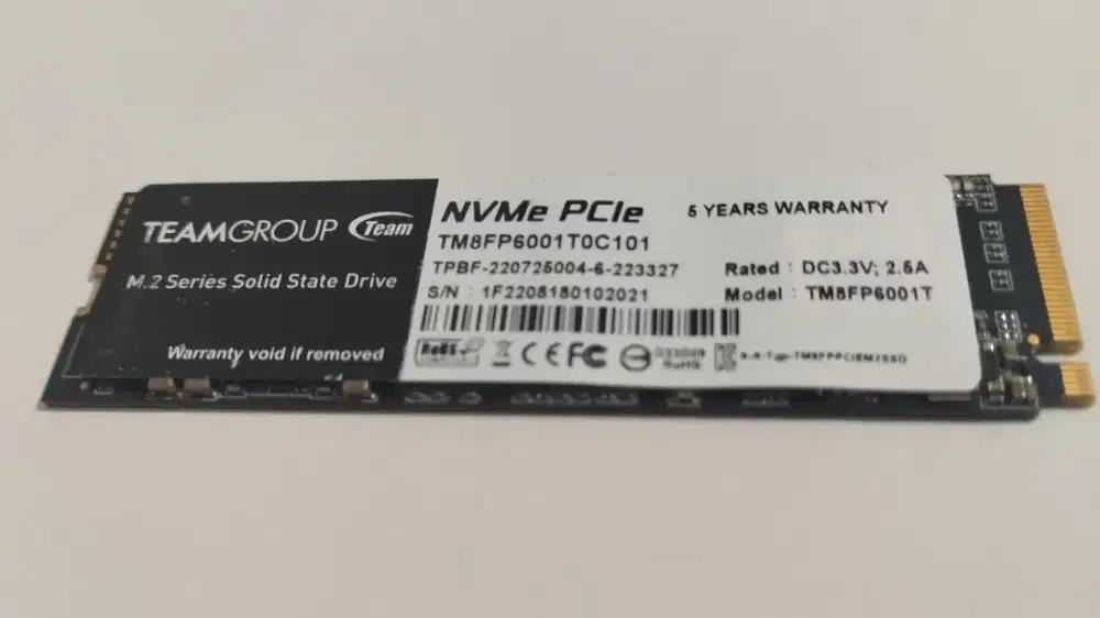 SSD M.2 NVME 1TB Teamgroup