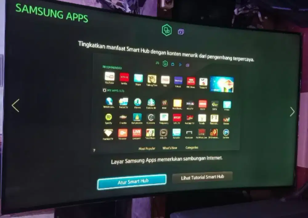 LED 65 INCH SAMSUNG CURVE SMART LAND