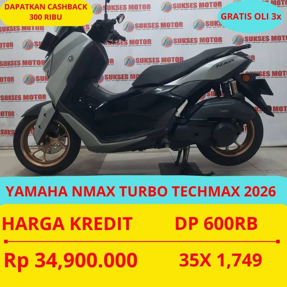YAMAHA NMAX TURBO TECHMAX 2026 DP MURAH 600 RIBU GUYSS