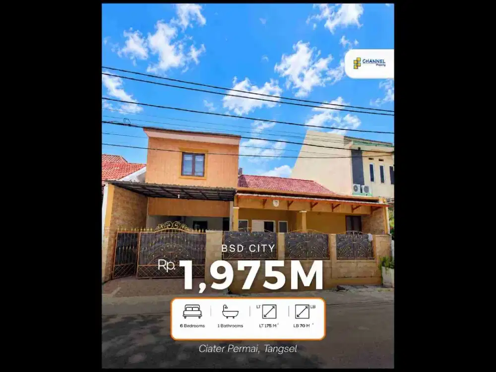 Jual Rumah Bagus Siap Huni Ciater Permai Serpong Tangsel, Ls