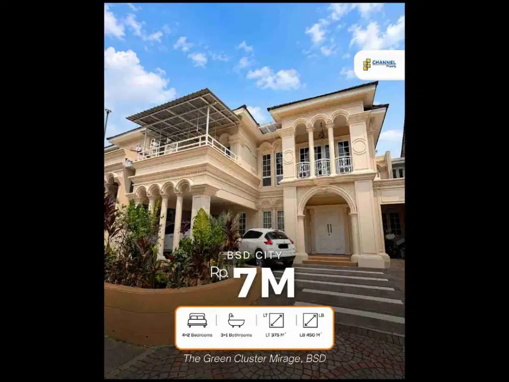 JUAL Rumah Mewah Full Furnished Dekat Tol dan Stasiun The Green BSD, Fl