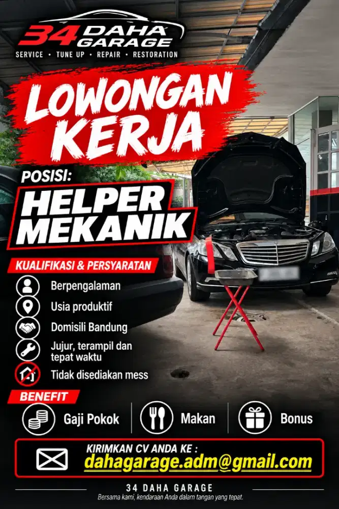 Loker helper dan mekanik bandung