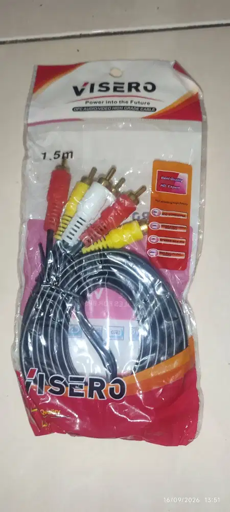 Kabel RCA 3 ini 3  1,5 M