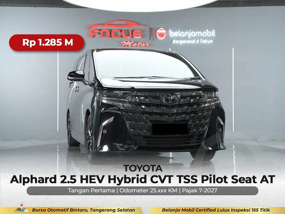 [ GARANSI 5THN ] Toyota Alphard 2.5 HEV Hybrid CVT AT 2023/2024/2025