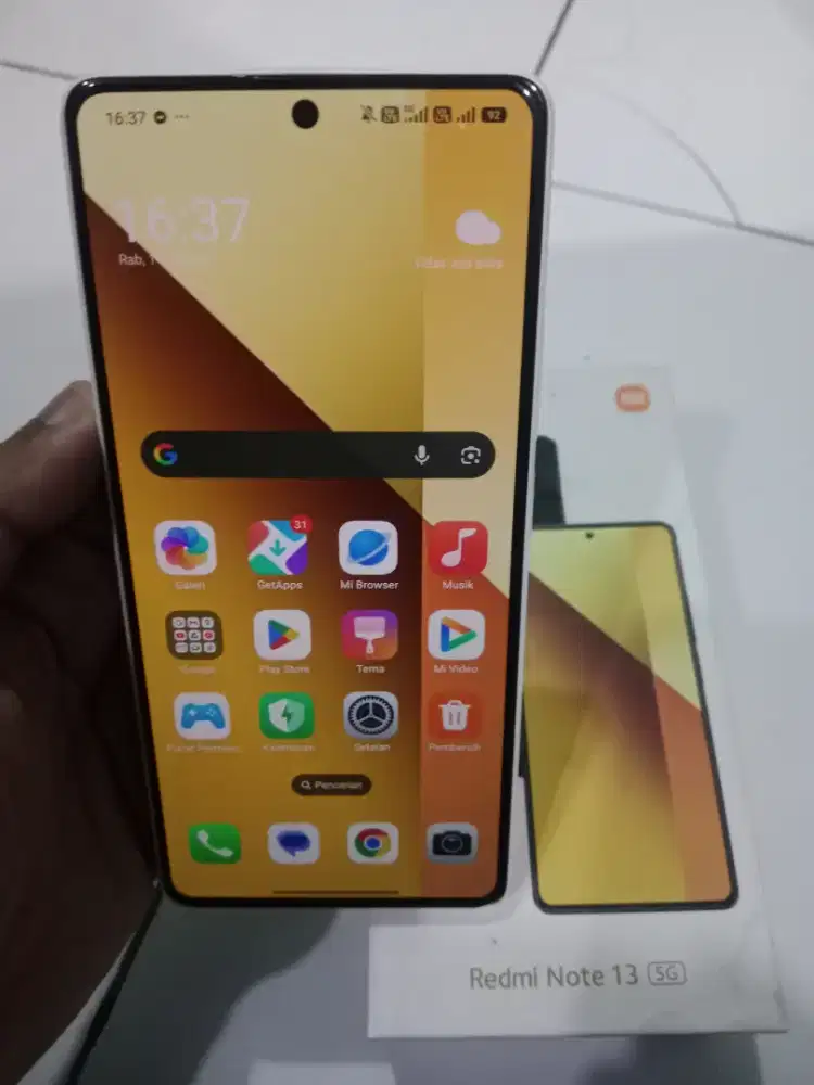 Redmi Note 13 5G ram 8/256 nfc nominus fullset siap pakai
