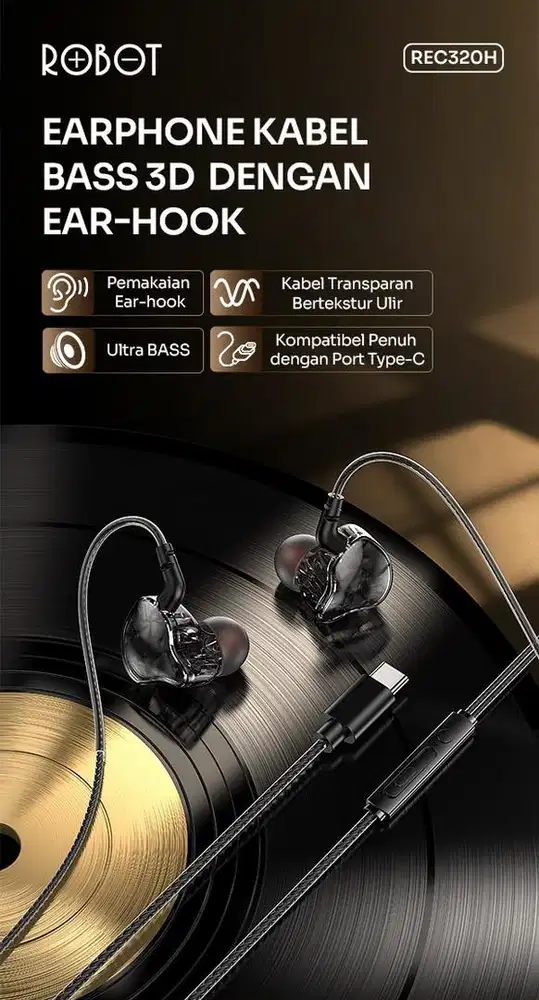 EARPHONE ROBOT REC320H