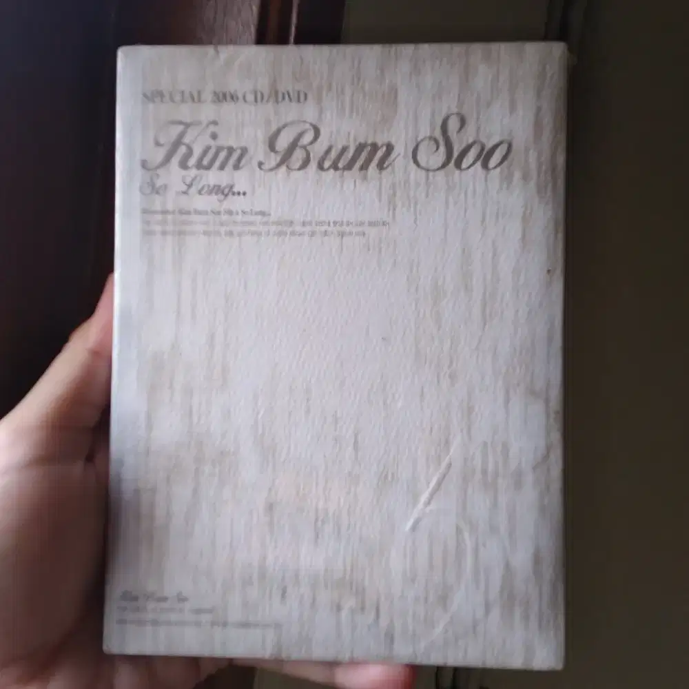 Album Kim Bum-soo - 5th... So Long (Remember) SE CD/DVD. Baru, Segel
