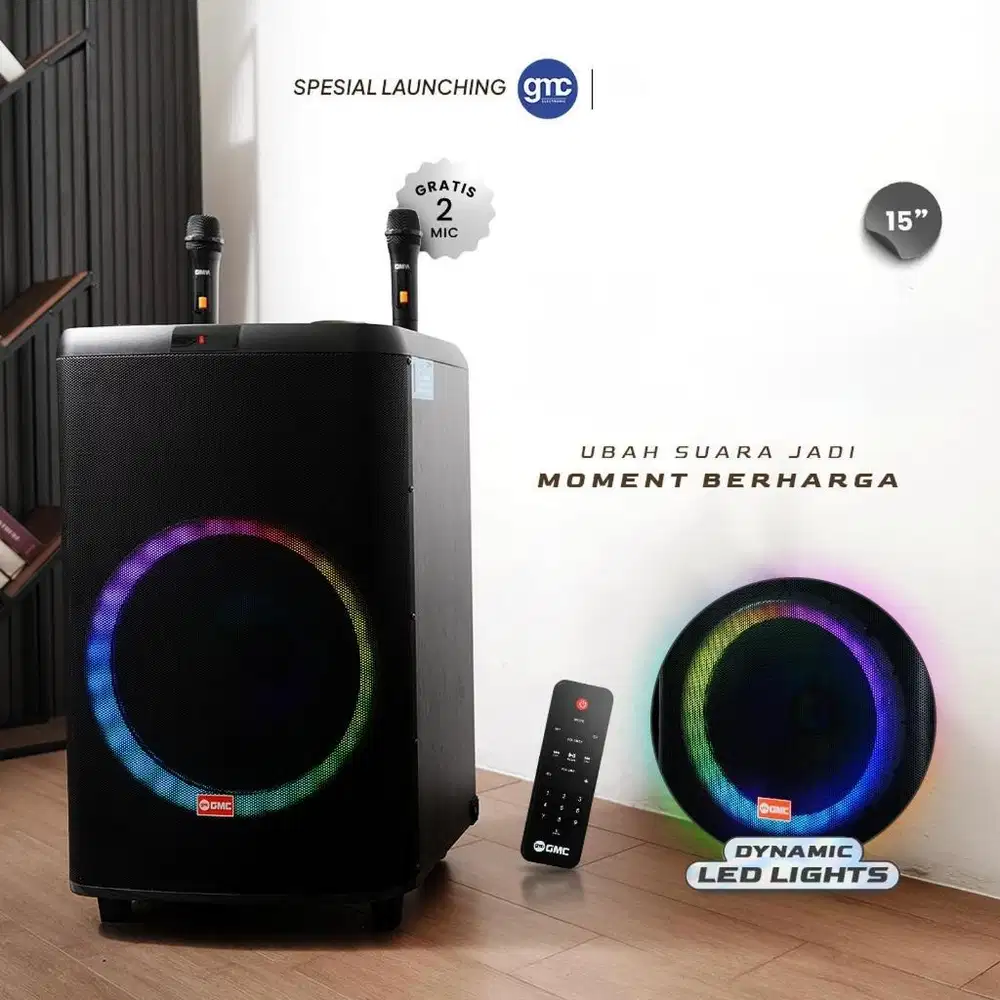 New Professional Active Speaker Portable NOISE Extrabass 15inch