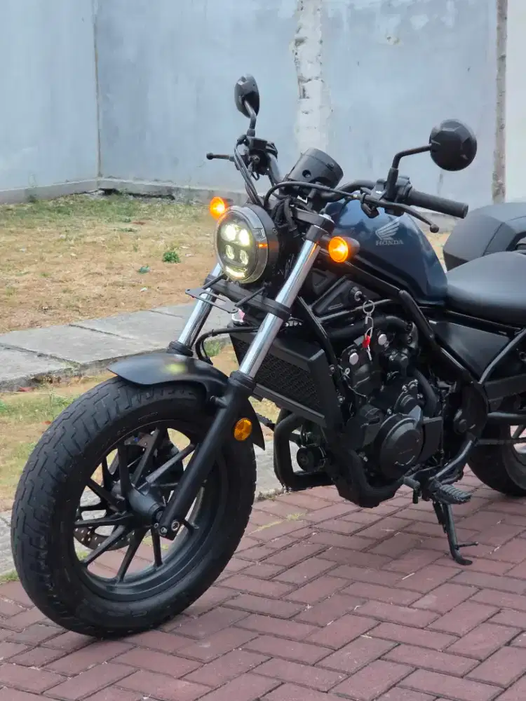 Moge Cruiser Honda Rebel 500/Cmx 500 th 2020 km14rb Like New Siap gas