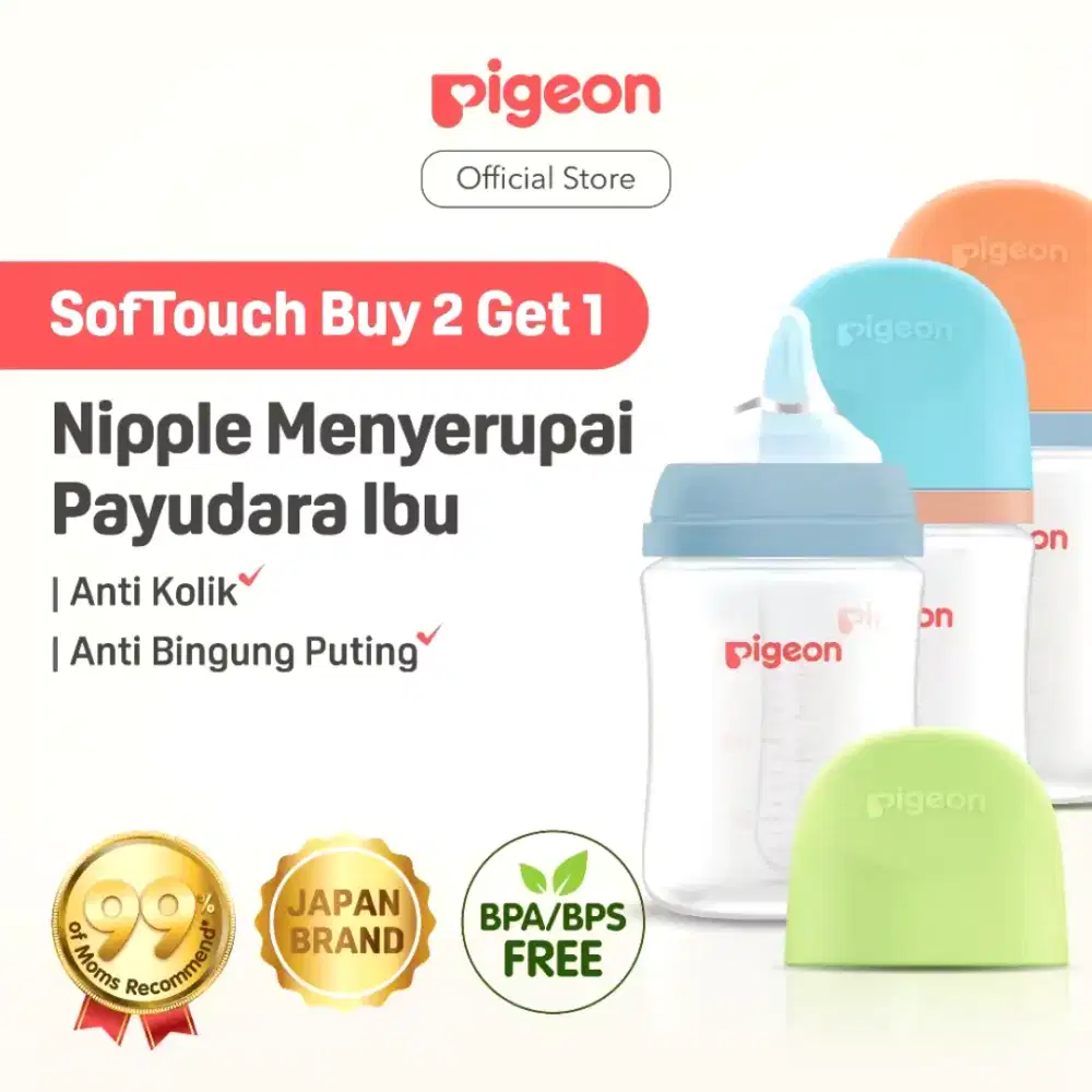 Botol Susu Pigeon Wideneck 240 ml isi 3