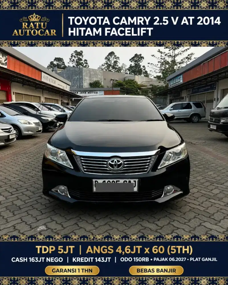 DP PROMO 5JT CAMRY 2.5 V MATIC 2014 BLACK EDITION
