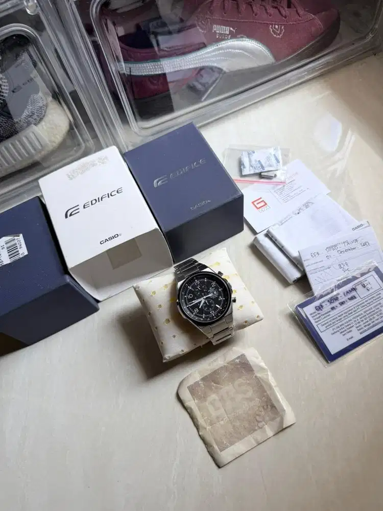 Jam Tangan Casio Edifice 503D 1A1VDF Analog Steinless Men Watch