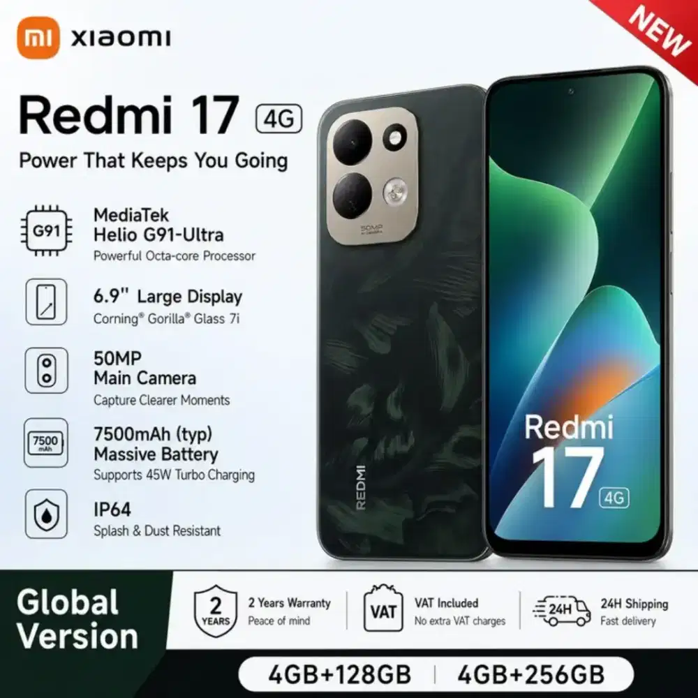 READY REDMI 17 6+6/128 GB