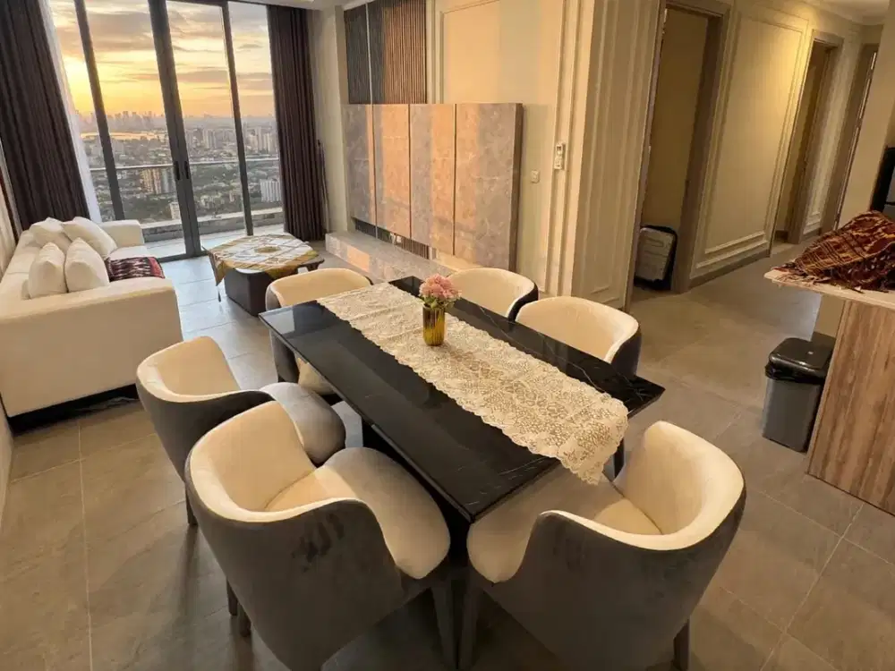 Vky - Disewakan Condominium Menara Jakarta Kemayoran Tower Azure 3BR Furnish