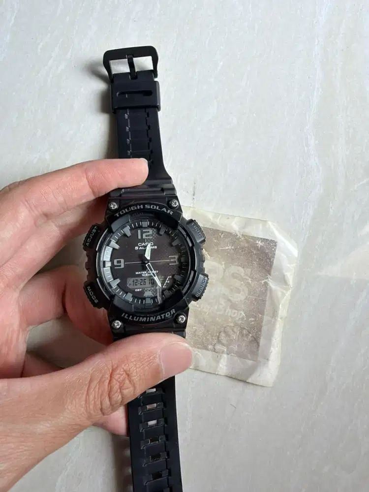 Jam Tangan Casio AQ S810W 1A2VDF Tough Solar Digital Analog
