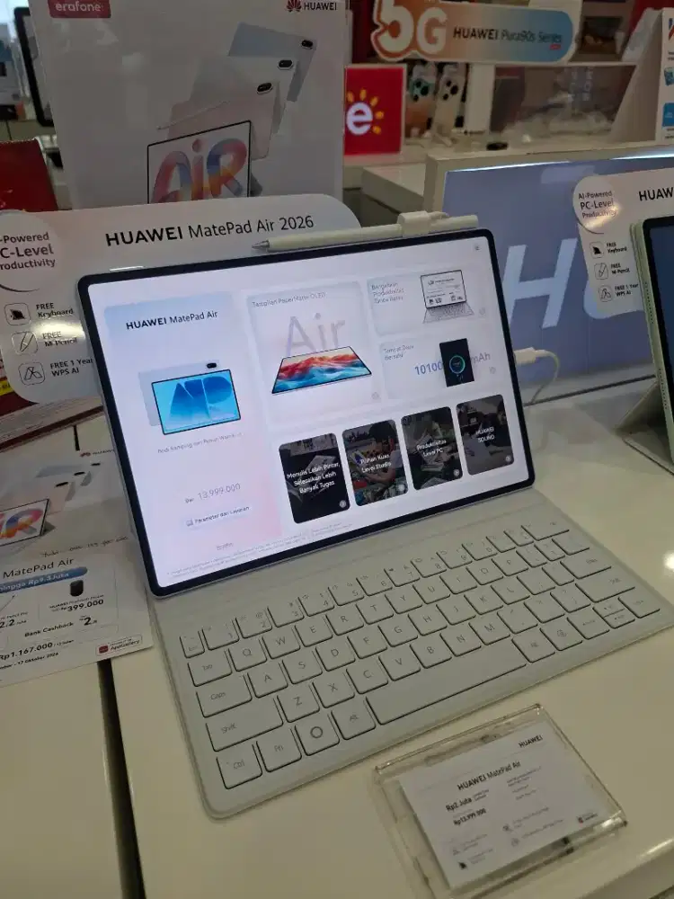 HUAWEI MATEPAD AIR 2026 free keyboard,pencil ,mouse