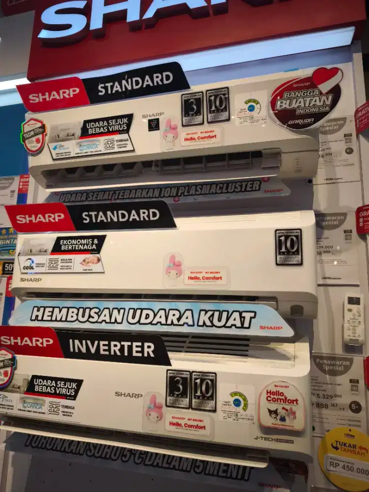 bawa pulang AC Sharp dengan Home Credit!