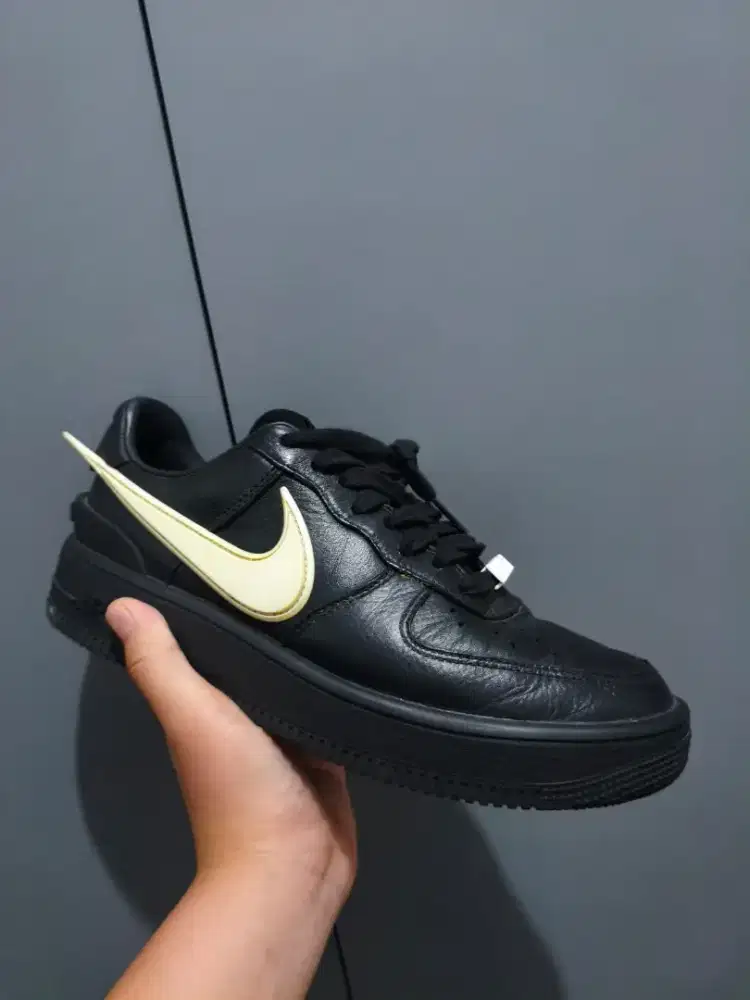nike air force low triple black ambush