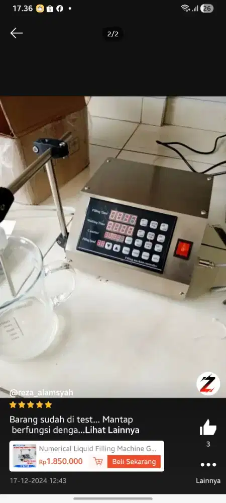 Filling Machine / Mesin Pengisi Cairan