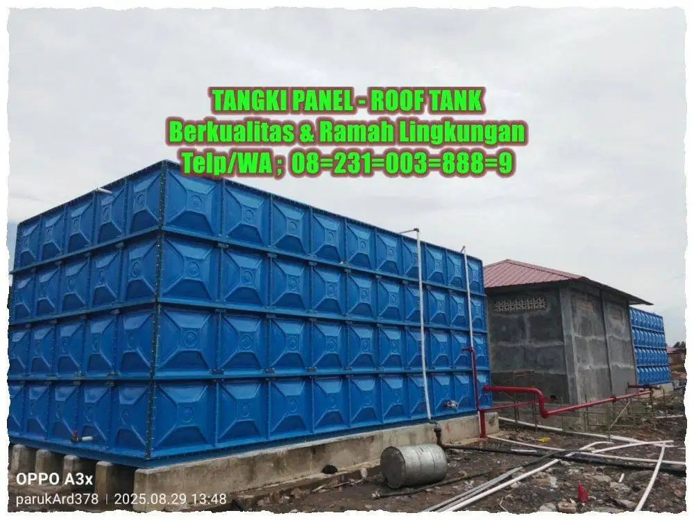 TANGKI AIR FIBERGLASS - GROUND TANK - PANEL FRP - ROOF TANK FRP