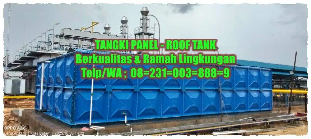 PANEL TANK – TANGKI AIR – TANGKI PANEL – ROOFTANK – TANGKI FIBERGLASS