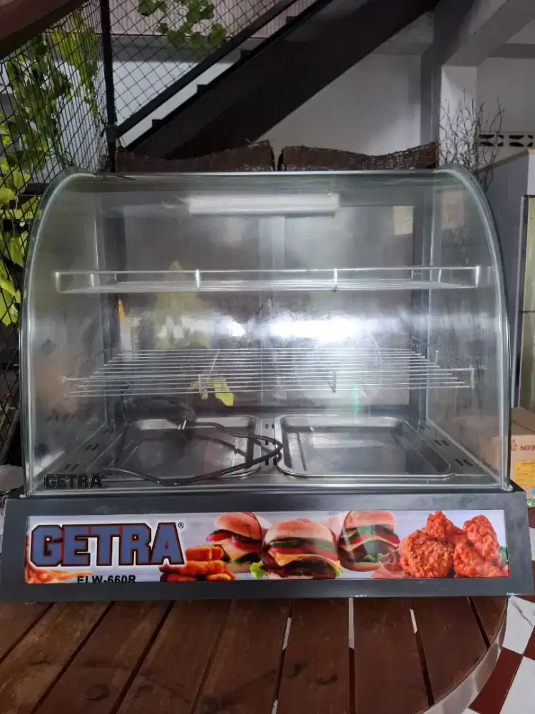 Food Warmer GETRA ELW-660R Bekas - Etalase Penghangat Makanan