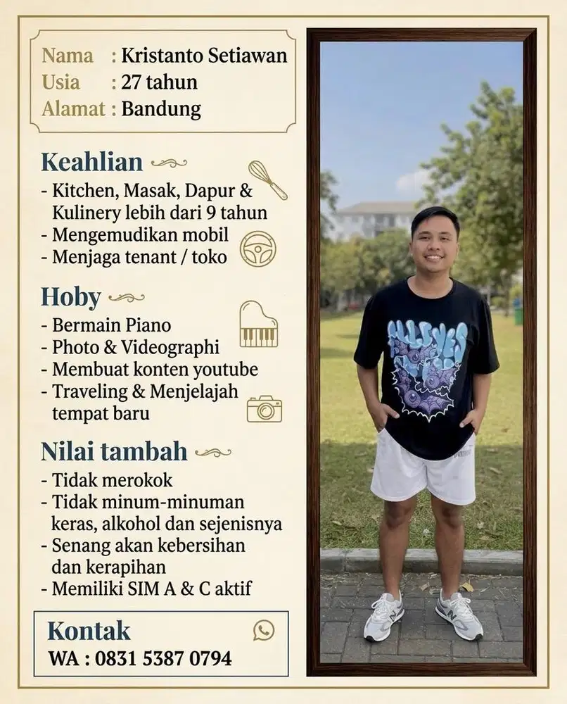 Cari kerjaan driver / apapun yang penting halal