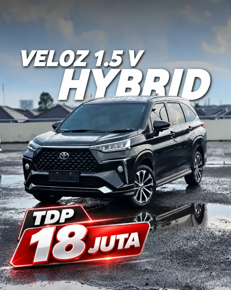 TOYOTA VELOZ V HYBIRD HITAM TDP 18 JUTA PROMO KREDIT