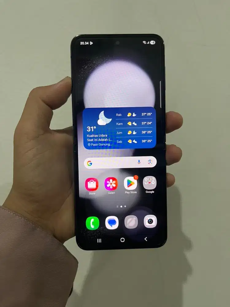 Samsung Galaxy Z Flip 5 Ex resmi sein 8/512 gb Fullset Mulus No minus