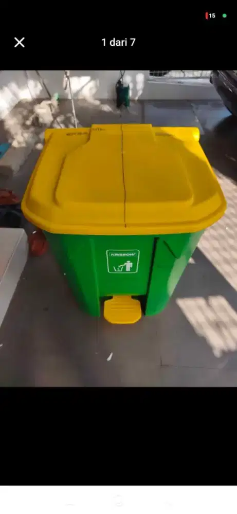 Tempat Sampah Pedal Injak Bawah 40L(MulusSeperti Baru - Pake 1 Hari)