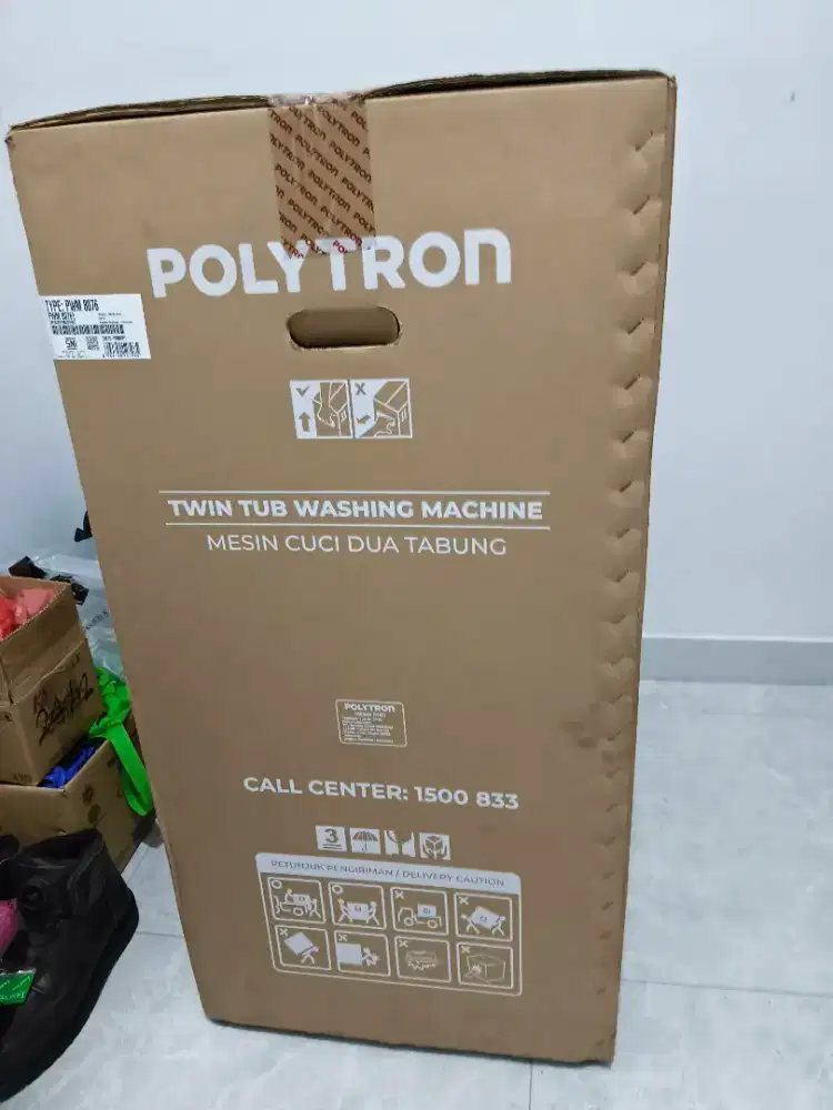 Mesin cuci 2 tabung Polytron New