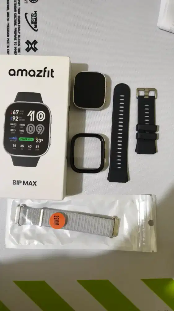 Amazfit Bip Max Hitam Mulus Fullset + Bonus