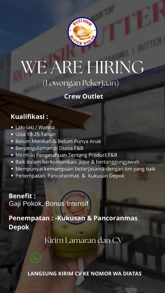 Lowongan jaga stand Roti Bakar