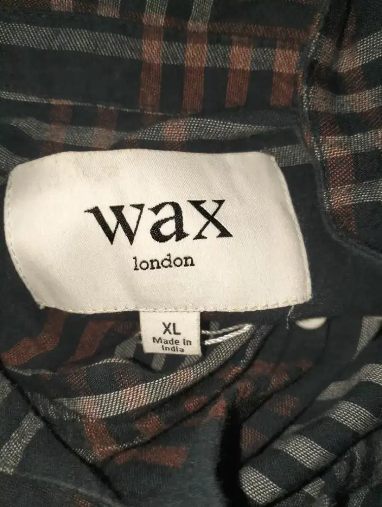 Jual kemeja wax London bahan katun