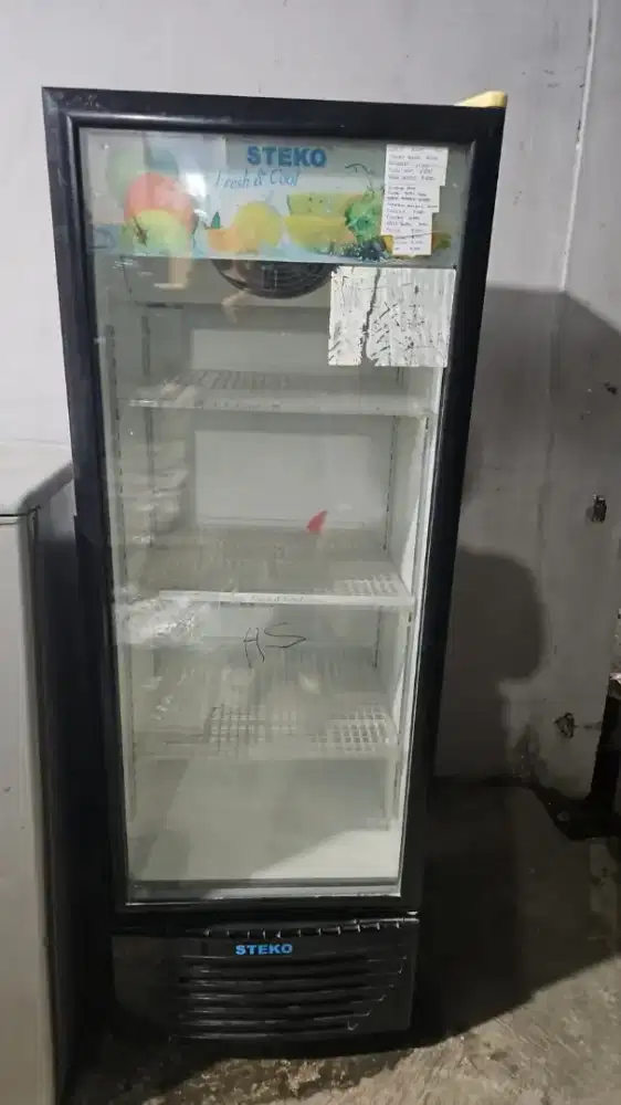 Showcase minuman Steko 3 rak NORMAL SEGEL