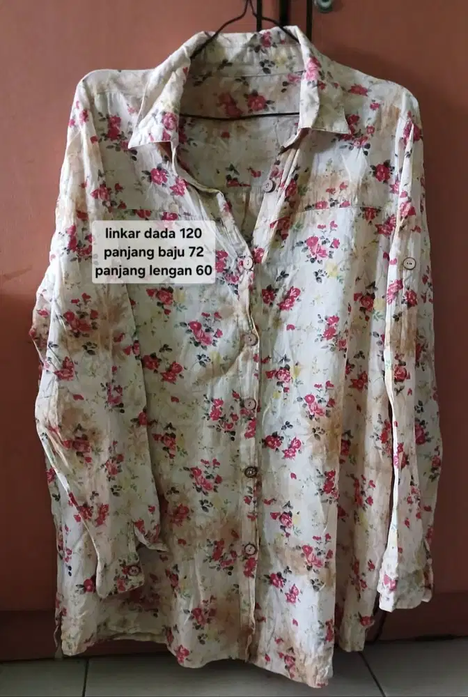 Blouse lengan panjang cantik bunga2