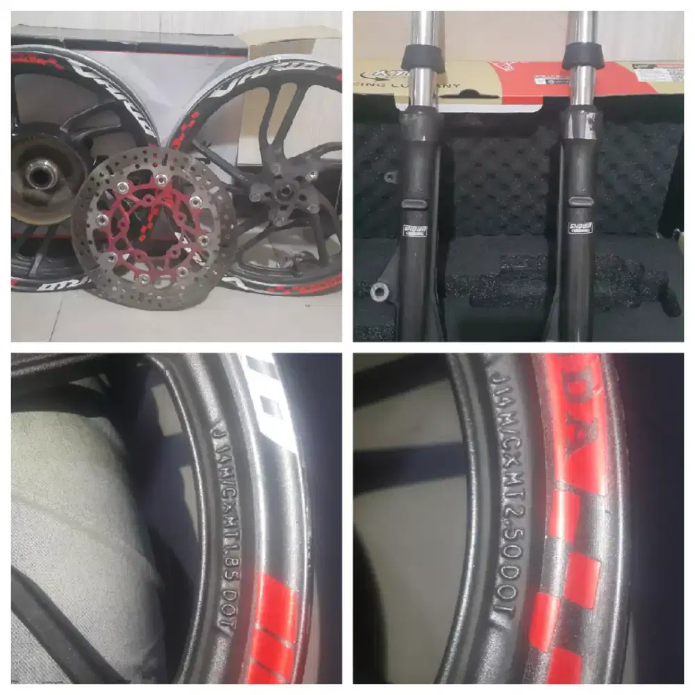 velg+cakram+shockbreaker vario 125/150